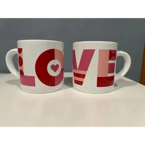 Crate & Barrel Children's Valentine's Mugs - Set of 2